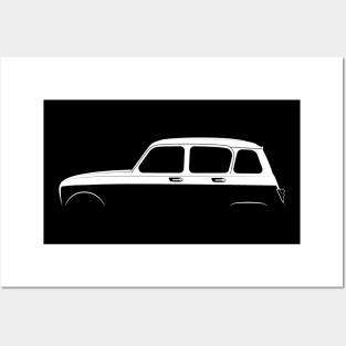 Renault 4 L Silhouette Posters and Art